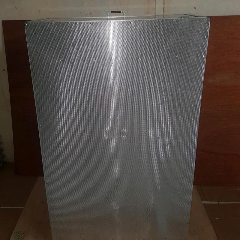 rak lemari sepatu aluminium kaca 2 pintu 3