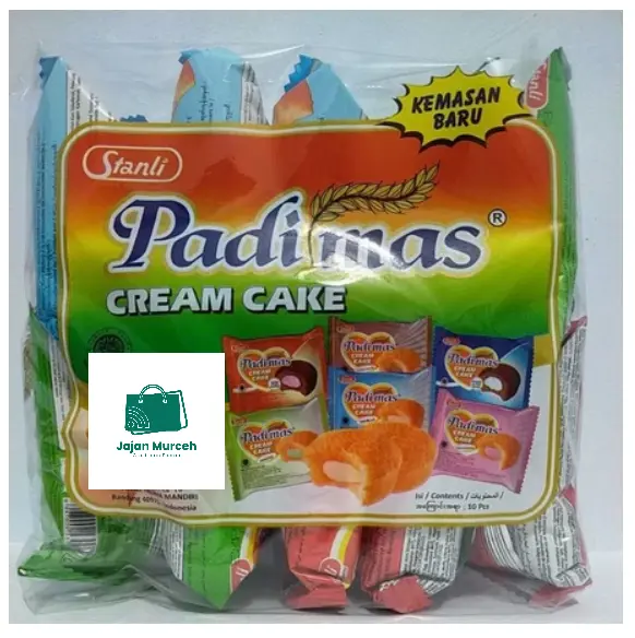 Padi Mas Cream Cake All Varian 1 Pack isi 10 pcs Kue Food Krim