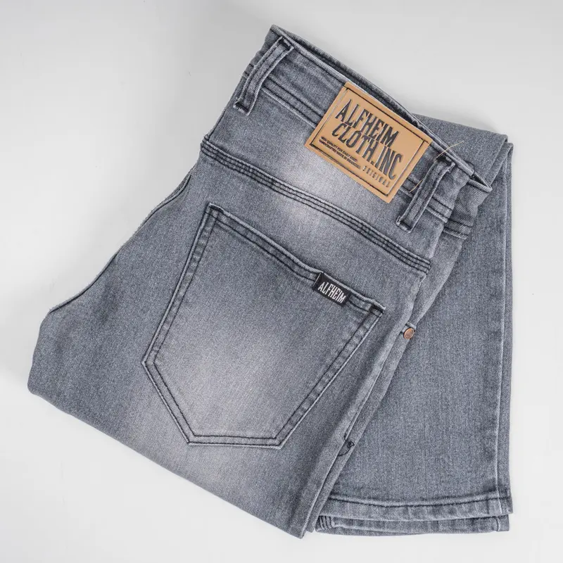 AlfheimCloth.Inc - Slim Fit Men Grey Washing Denim S, M, L, XL celana  Jeans Panjang SlimFit Stretch Slim Fit Pria Denim Men Skinny 5