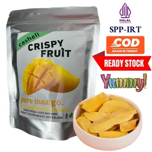 casheli Mango Crispy Freeze-Dried Mango Camilan Snack Food Mangga Crispy Kering Manis snacks jajan  viral Cemilan Keripik
