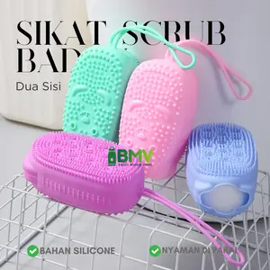 Sikat Mandi Silikon Kucing Silicon Brush Shower Puff Busa Mandi PREMIUM