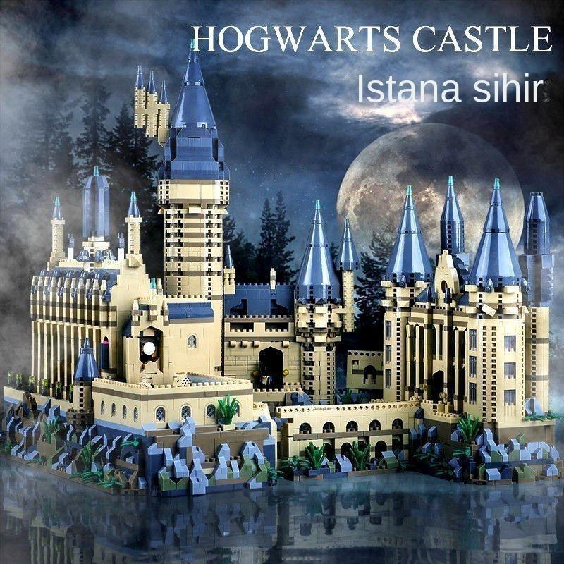 Harry Potter Hogwarts Building, Assembly Toys, Compatible with Lego, Hard Building, Giant Size, Suitable for Boys Kids Adult Blocks Plastic Toys lego mini block lego set 73247 Mainan 1