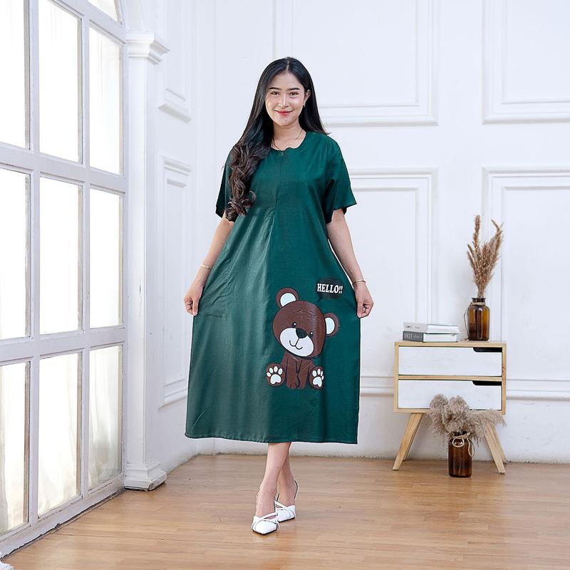 Daster Wanita Kekinian Mini Pendek Gemoy Mama Muda Body Press Busui Cantik 5