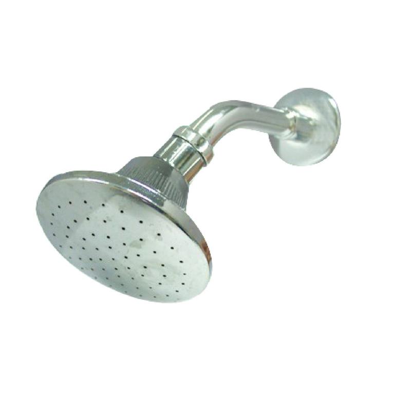 Product Introduction of BATHROOM WHITE PVC PLASTIC SHOWER HEAD Wall Mounted Shower Head Arm PVC & Chrome High Pressure Rain Water 5