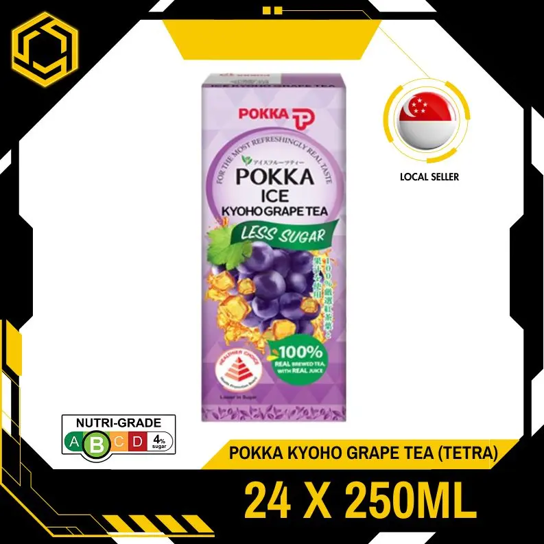 POKKA Grape Tea 250ML X 24 (TETRA)