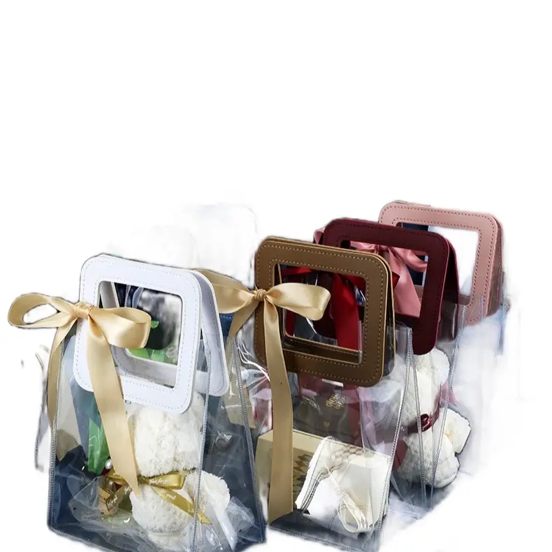 Tas Mika Transparan PVC Kantong Souvenir  Gift Bag Tas Hampers lebaran ulang tahun Foto