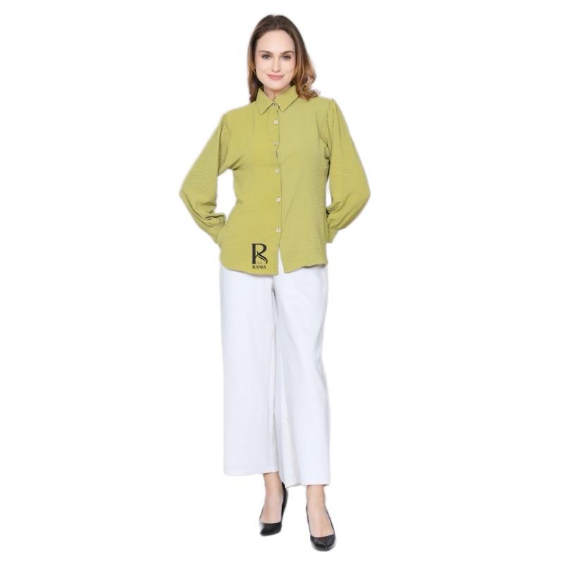 RANIASTYLE KEMEJA BASIC MODEL TRENDY KRINCLEHOMEDRESS Rayon dasterkekinian Wanita 3