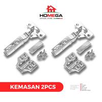 Gambar HOMEGA Engsel Sendok Stainless Steel HSG Slow Motion Soft Close - 1 Set = 2 Pcs - Engsel Lurus dari Homega Indonesia Kota Administrasi Jakarta Barat 2 Tokopedia