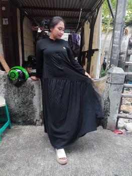 Product Review of By Dolla - Sabiya Gamis - Gamis Hari Raya - Gamis Harian - Gamis Polos - Nyaman Lembut Dingin Wanita Dress Muslim Mewah from S**y 0