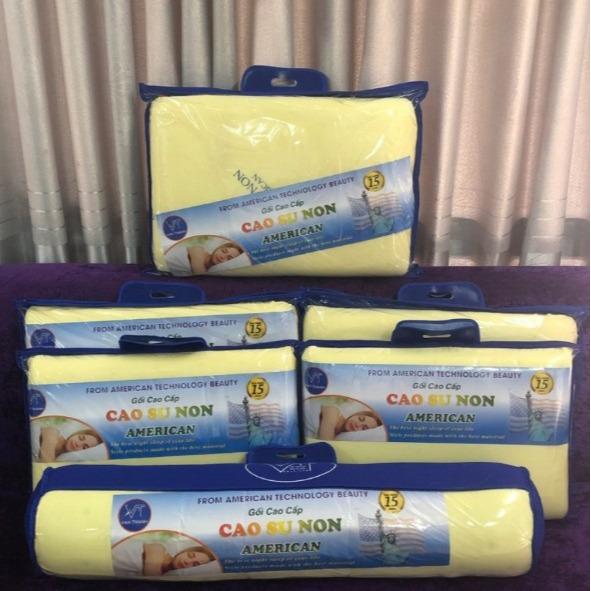 GỐI NẰM GỐI ÔM CAO SU NON AMERICAN CAO CẤP SIZE 40cmx60cm