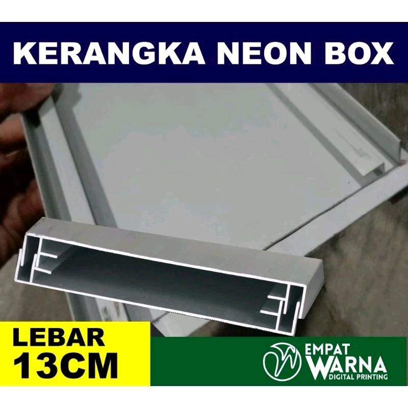 Rangka Neon box / Frame Neon box 13cm sudah satu paket dengan suku dan baut tinggal pasang 0