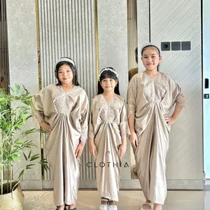 CLOTHIA KAFTAN ANAK hayya kaftan lebaran anak mewah bahan satin silk premium termurah untuk lebaran