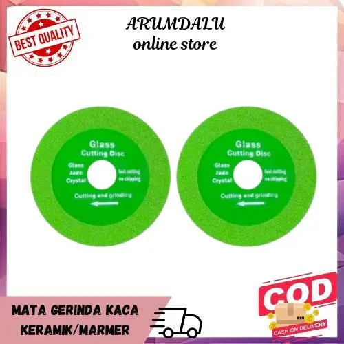 _MATA GERINDA HIJAU POLOS KACA/KERAMIK/MARMER CUTTING DISC DIAMOND SAW BLADE 0