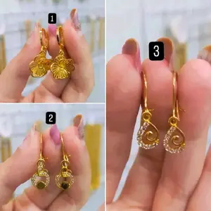 Perhiasan anting cantik lapis import