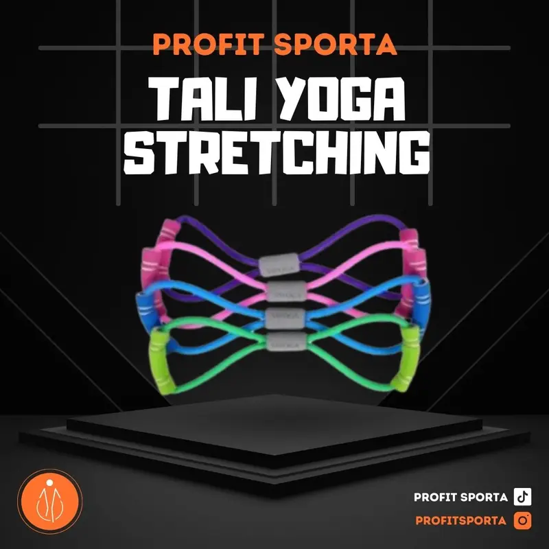 TALI STRETCHING YOGA/Fitness Power Resistance Band Arms Gym/Olahraga Alat Olahraga Otot Outdoor Portable 0