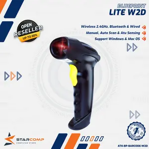 Blueprint Lite W2D Barcode Scanner 2D Blueprint Lite W2D Auto Scan USB Bluetooth Wireless