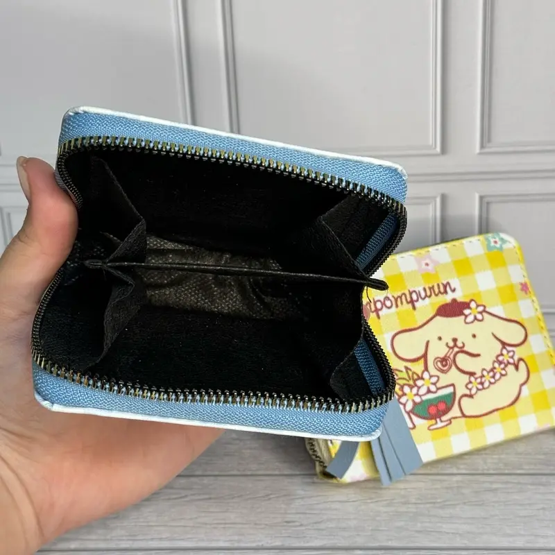 DOMPET LIPAT SANRIO KANVAS VERSI 2 KUROMI POMPOMPURIN CINNAMOROLL ANAK LUCU GEMAS MN-1421 2