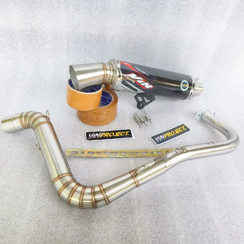 Knalpot Samlong Vin Project original inlet 38 saringan full dan bor boran Fullsistem beat scoopy vario nmax aerox pcx dll 3