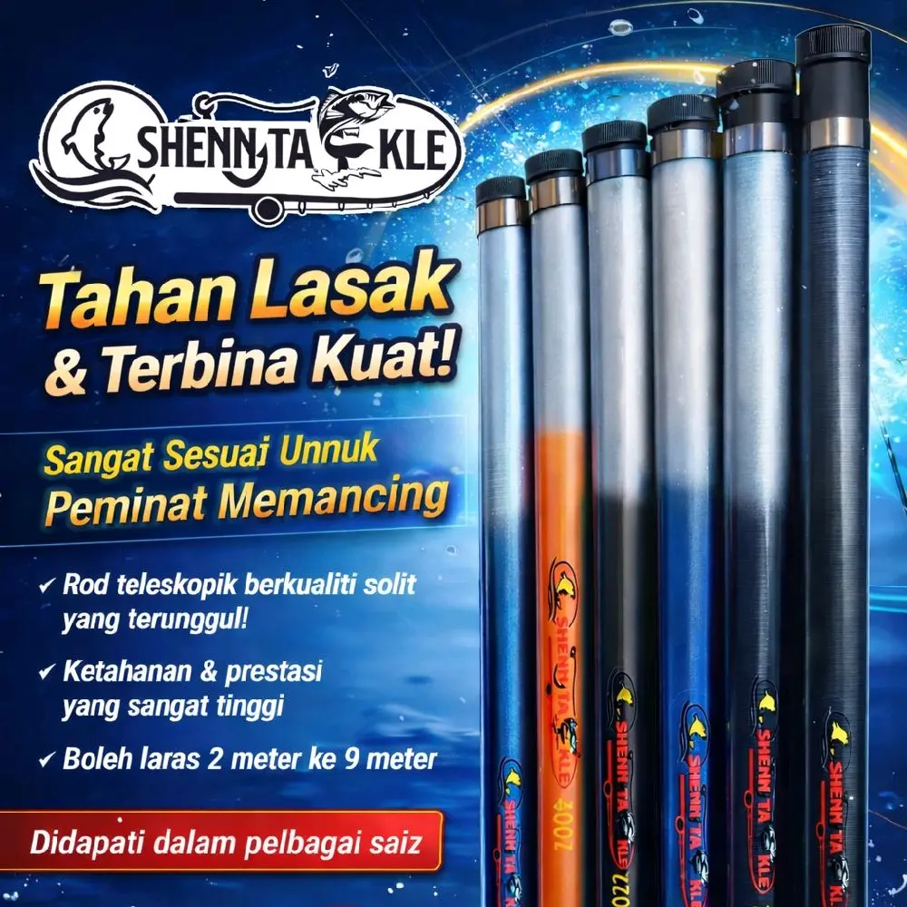 Fishing Rod (2 meter to 9 Meter) front Section Solid Tip - TikTok Shop  Malaysia