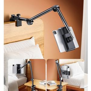 Lazy Arm Bracket 360 ° Rotating Live Selfie Universal Mobile Phone Holder with Flexible Installation, Suitable for Long Arm Bracket of Tablet Phone, Suitable for Mobile Bracket of Bed, Office, Kitchen, Desk Accessory Adjustable Cellphone Smartphone  Mount