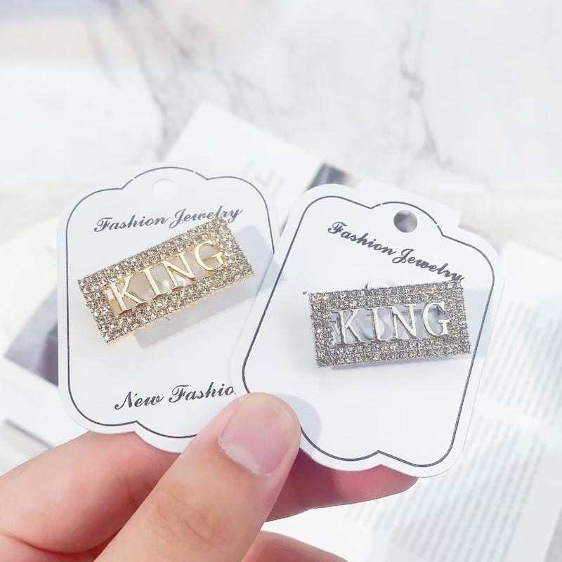 Elfindo - XZ144 Bros King Berlian Permata New Series /Brooch Jas Wanita / Pria Viral Fashion Mewah 5