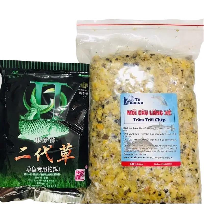 Combo mồi câu lăng xê trắm trôi chép 2kg và gói trắm xanh Câu Cá