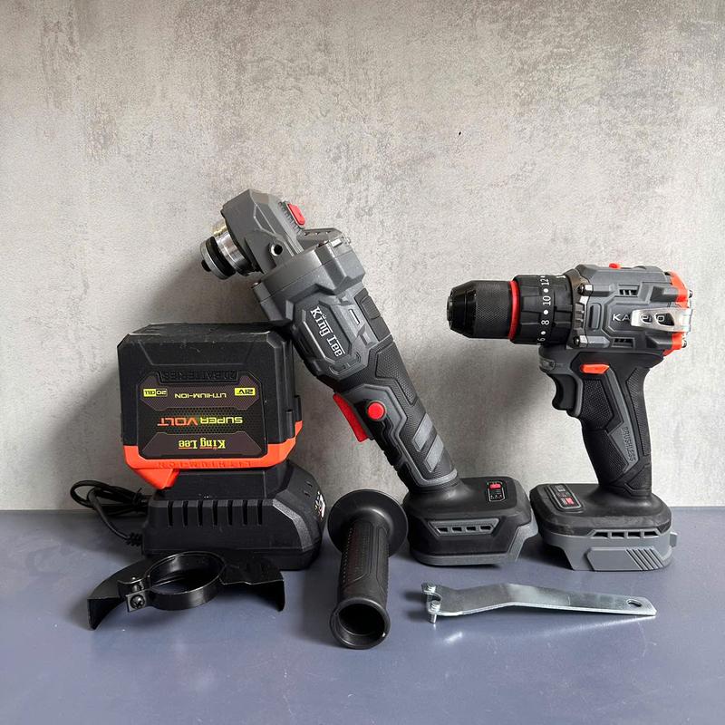 LIVE COMBO khoan KAMPRO + mài KINGLEE khoan 3 chức năng - máy mài chống sốc đá 1 PIN 20CELL bảo hành 6 tháng