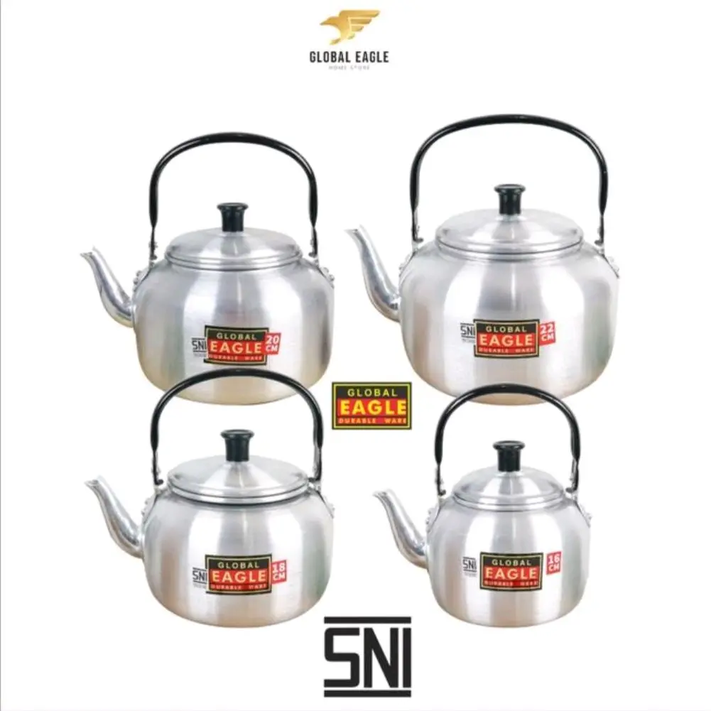 Teko cor masak air panas Eagle 16 18 20 22 24 26 28 CM alumunium / ceret