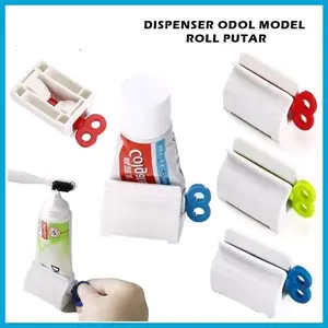 [2 Pcs] Dispenser Odol Roll Tempat Pasta Gigi Unik Stand Holder Penjepit Pasta Gigi