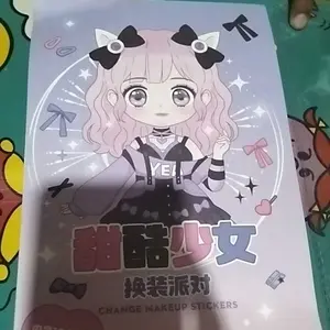 Star Baby Stiker Berdandan Make-Up Princess Style Stiker Diy Stiker Lucu Kartun Berdandan Anak Perempuan