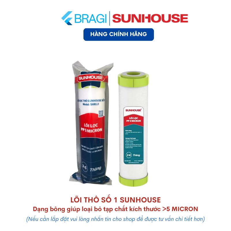 Lõi Lọc Nước Số 1 SunHouse Dùng Cho Các Máy Lọc Nước RO Giúp Loại Bỏ Cặn Bẩn Tạp Chất Kích Thước Trên 5 Micron