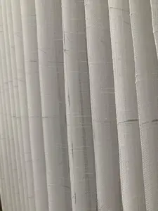 Viterase Serat Nenas Gorden Putih Motif Garis Polos  - Termurah Dekorasi Plisket