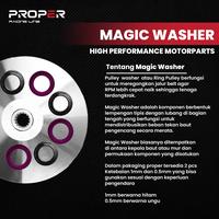 Gambar PROPER RACING LINE MAGIC WAHER / RING PULLEY MIO KARBU 5TL SMILE SPORTY NOUVO FINO KARBU RING PULLEY dari Proper Racing Line Kota Administrasi Jakarta Utara 2 Tokopedia