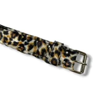 Ikat Pinggang Leopard Tutul Gesper Pria Wanita Belt Sintetis Bludru Ukuran 120cm Termurah
