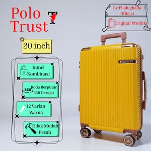 Polo Trust Koper Polo Trust 20 Inch Type 7805 Kabin Pesawat ABS PC Tahan Banting Roda 360 Derajat