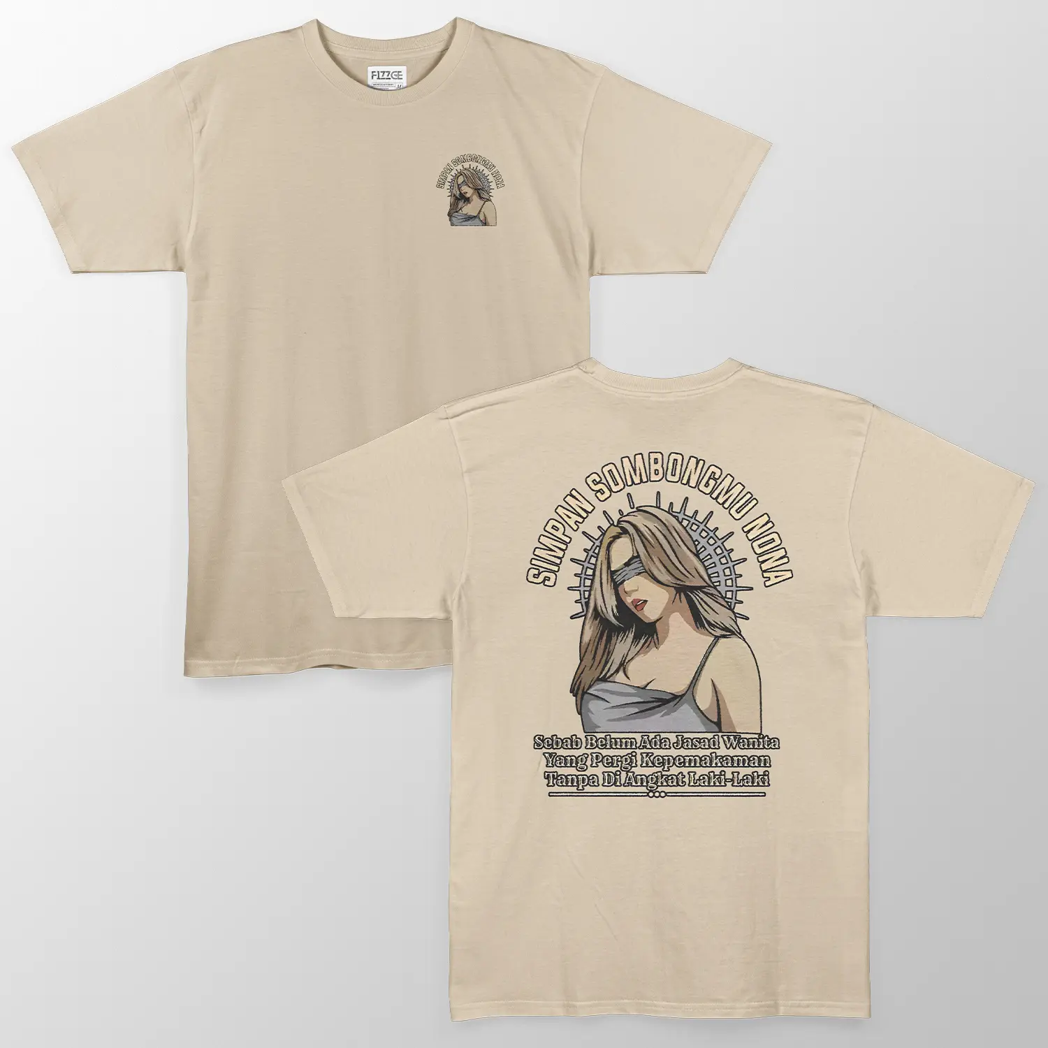 Kaos Kata Kata Simpan Sombongmu Nona Baju Kaos Distro Unisex Pria Wanita