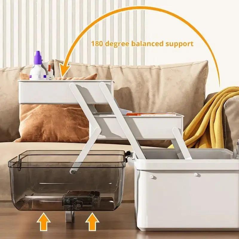 Product Introduction of 1pcs White Large Capacity Medicine Box For Home Medicine Storage Multi Layer Classification Home Medicine Box 4