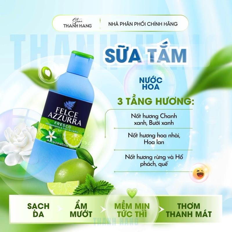 Sữa Tắm FELCE AZZURRA 650ML- Chanh Bạc Hà