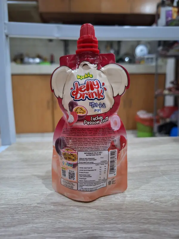 Kiokio Minuman Jelly Leci – Markisa, Stroberi – Kiwi, Mangga – Persik, Raspbery – Semangka HALAL 70ml Food Jeli Makanan Pudding Manis Strawberry Puding Susu 4