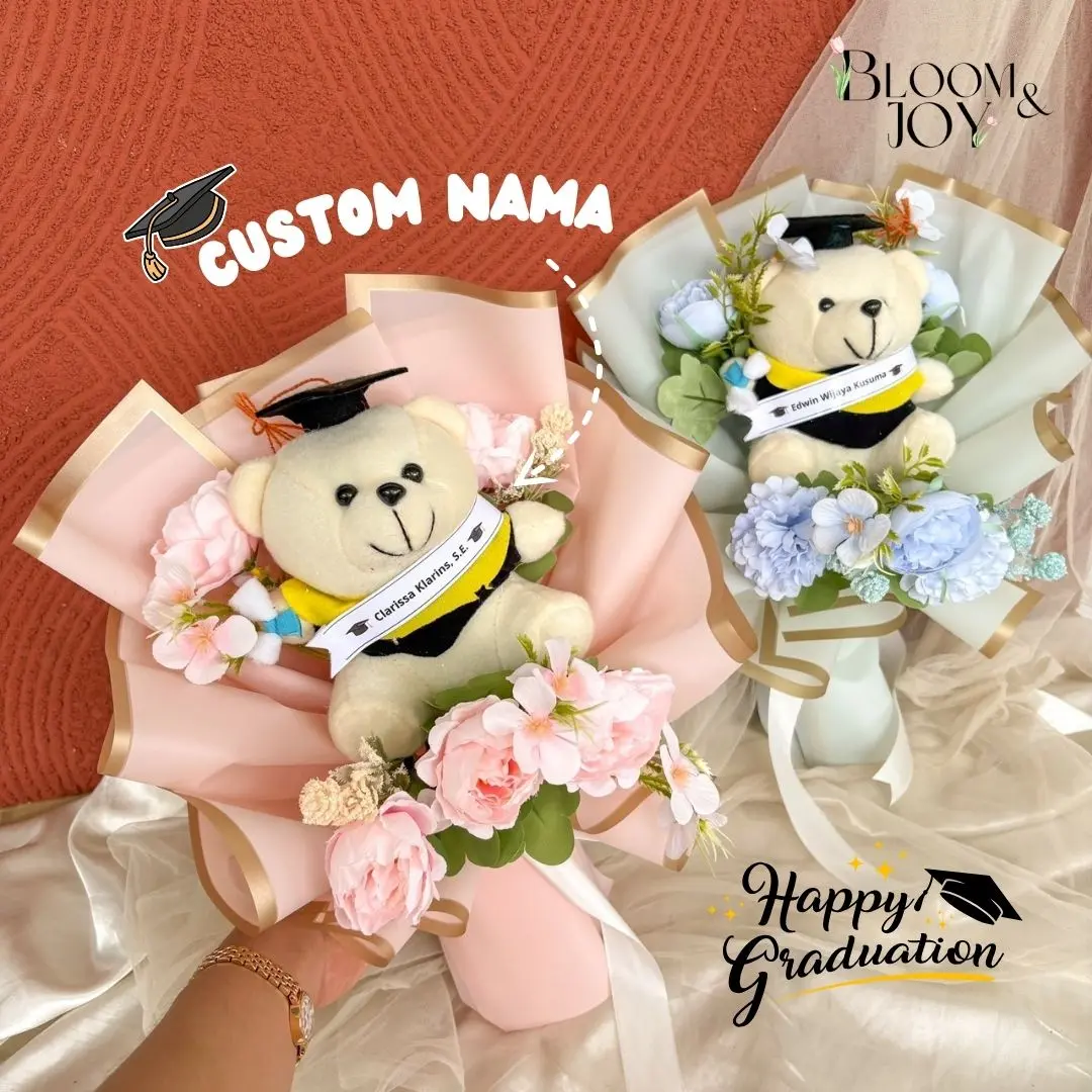 Buket Wisuda Buket Boneka Graduation Sidang Skripsi buket kelulusan kado wisuda kado graduation free kartu ucapan