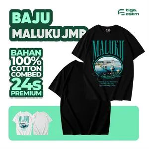 Kaos MALUKU JMP Tshirt Baju Distro Cotton Bombed 24s UNISEX KAOS MALUKU JMP