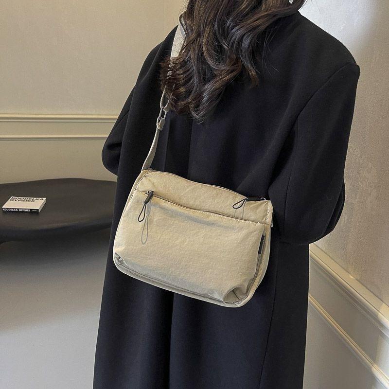 Korean simple large-capacity nylon cloth bag women's new casual and versatile tote bag one-shoulder crossbody dumpling bag women 5