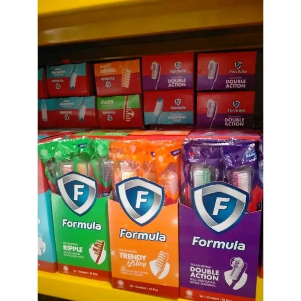 Sikat Gigi Formula 1Box (12pcs) untuk Kebersihan Mulut 0