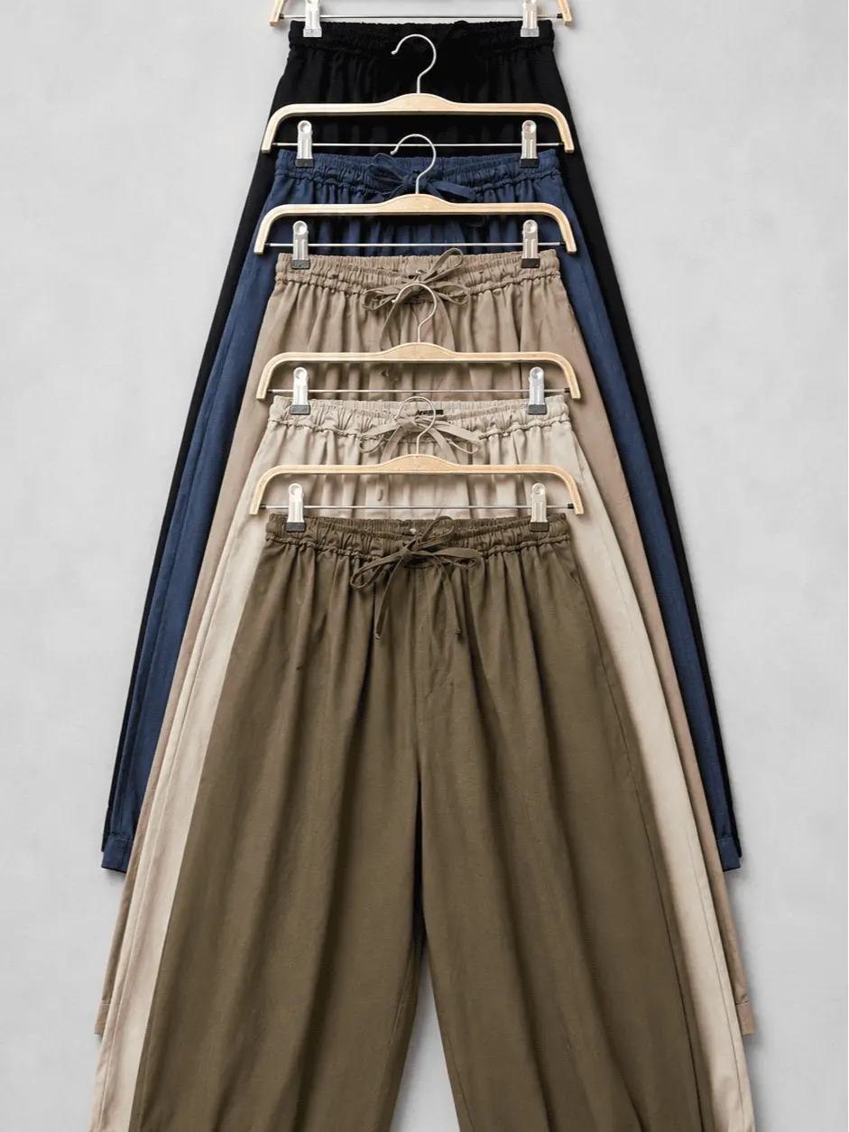 Yarashyma Pants Nara Wanita Premium | Celana Kulot Barrel High Waist Karet Full | Celana Casual Korea All Size Fit XL