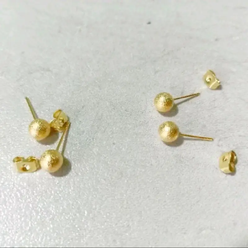 Anting Lada Giwang Tusuk Pentol Titanium Wanita Anti Karat Earrings Perhiasan Lapis Emas 24k Terbaru 7