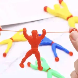 1 Lusin Mainan anak Spiderman Lengket nempel dinding super ninja wall Toys