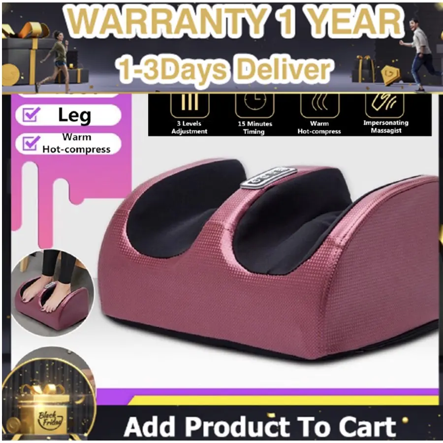 Electric Foot heating Leg Relax Massager Acupoint Machine Remote Control Foot Care Massage Machine Mother's Day Gift/Father's Day Gift