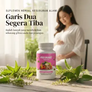 (BEST SELLER) PREGNANT CAPSULES PROMIL UNTUK PENYUBUR KANDUNGAN AGAR CEPAT HAMIL UNTUK SUAMI ISTRI - ASLI ORIGINAL HALAL BPOM 100% SEGEL