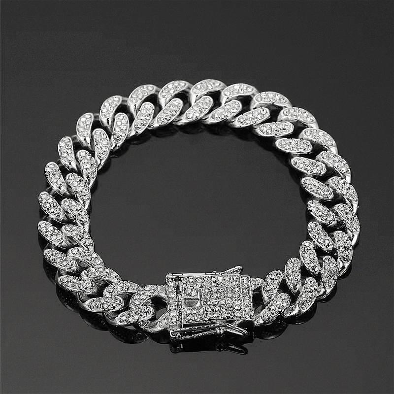 Vòng Tay Nam Cuba, Khóa Râu Rồng, 13mm, Thời Trang, Dễ Phối Đồ Thích Hợp Cho Các Cặp Đôi, Phụ Kiện Cầm Tay