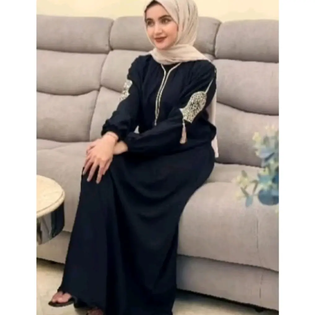 Abaya Hitam Gamis Turkey Tasle Fashion Arab Syar'i